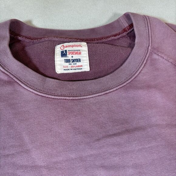 Champion x Todd Snyder Shirt Mens Short Sleeve Heavy Thick Fleece Size 2XL - Picture 8 of 13